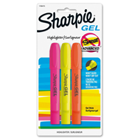 Sharpie Gel Highlighters Assorted Colors 3PK