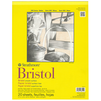 Strathmore Bristol Pad Smooth Finish 11"x14" 20 Sheets