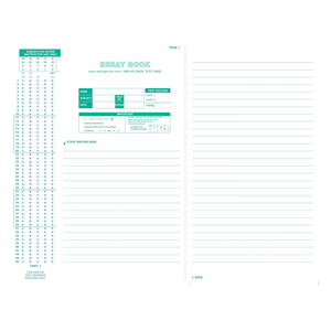 Scantron- 886-E, Single W/ Essay Book