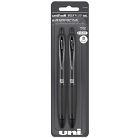 Uni-Ball 207 Plus+ Retractable Black Gel Pens 2PK