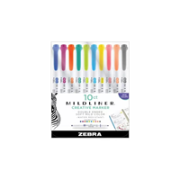 Zebra 78501 Mildliner Double-Ended Highlighters 10PK