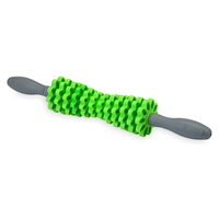 Gaiam Adjustable Massage Roller Stick - Green 17.5in 1Pk