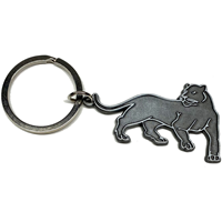 Keychain Jaguar Mascot Silver