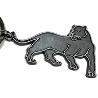 Keychain Jaguar Mascot Silver